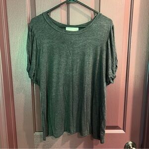 Maeve Heather Gray Short Sleeve Tee